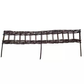 Mgp 445044953906 4 Ft. Woven Willow Edging With Vertical Cross Sections Pattern