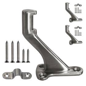 Miayaya Ma0452 3 Pack Heavy Duty Handrail Stair Brackets Stainless Steel Staircase Corrosion