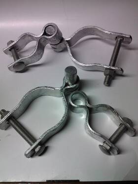Midwest Air 1-5/8 2-3/8 Pair Of Inch X Pin Hinges For Chain Link Gate Hardware Set