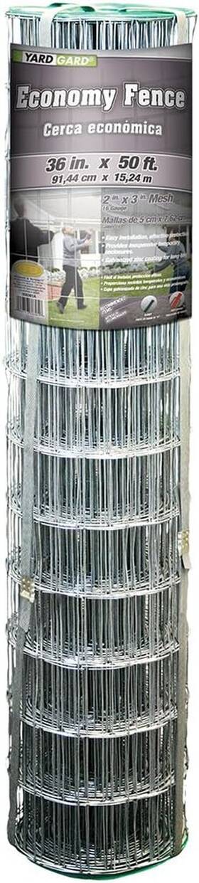 Midwest Air Technologies Inc 308361b Yardgard Welded Wire 2x3 Inch Mesh 36 X 50 Foot 16 Gauge Galvanized Steel W