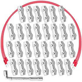 Milkary Mprc-003 M5 Poly Rope Connectors 30 Pcs Fence With Sleeve Tool For Electric