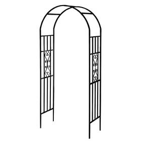 Misopily 711181681611 100 X 45 Iron Curved Garden Arbor Outdoor Archway Trellis Stand For Climbing Pla