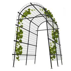 Misopily 726084932432 83 Inch X 50 Polyethylene-coated Stainless Steel Extra Tall Garden Arch Trell