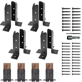 Mb008 Missippibase 8 Pcs Adjustable Post Base For Deck Fence Pergola Mailbox Railing - Fits