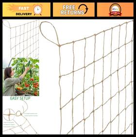 Net-15 Miuezuth Jute Netting For Climbing Plants Trellis Garden Heavy Duty Plant