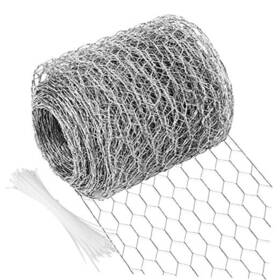 Miuwauer Wire-4x787in Chicken Wire 4 In X 787 Poultry Netting Hexagonal Galvanized Mesh