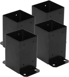 Mixxidea 313032978965 4x4 Deck Post Base 4 Pcs Inner Size 3.6 X Inch Heavy Duty Metal B