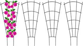 Mklsit 445044999980 4 Pack 23ftft Plant Trellis For Potted Climbing Plants Indoor Outdoor Metal Garde