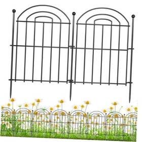 Wlch-25 Moreyo Decorative Garden Fence 26in H X27ft Rustproof 25 Panels-17in L Wlch-25 Moreyo Decorative Garden Fence 26in H X27ft Rustproof 25 Panels-17in L