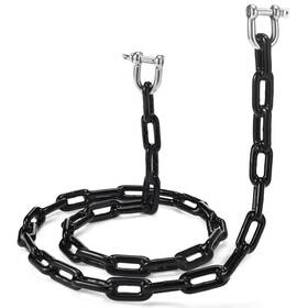 Morningro Hui-morningro-1160 Pvc Coated Boat Anchor Chain 1/4 Inch X 4 Ft 1/ Black