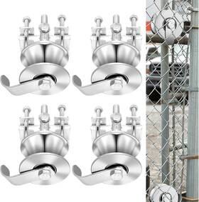 Morningro Hui-morningro-2005 Pack Sliding Gate Rollers Rear Pipe Track Wheels For Chain Link Gates 4