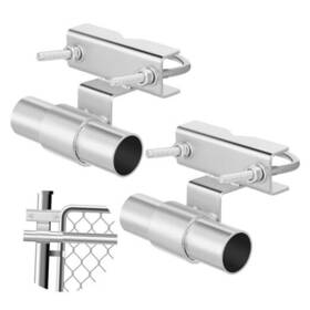 Morningro Morningro-adkah65632 Pcs Chain Link Fence Rolling Gate Universal Sliding Track 2