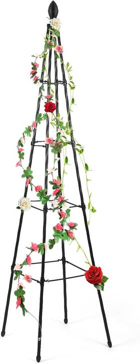 Morningro Morningro-uhjg9587 87 Extra Tall Garden Obelisk Trellis For Climbing Plants Outdoor Metal T