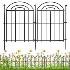 Wlch-10 Moyofree Decorative Garden Fence 26in H X10.8ft Rustproof Metal No Dig Animal Barrier