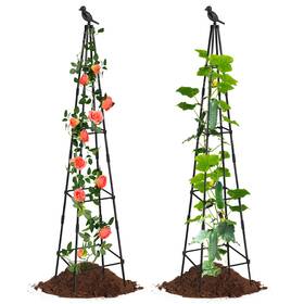 Mqhuayu Htsjppj-hei-1.65-us Garden Trellis For Climbing Plants Outdoors65 Inch Tall Cucumber O