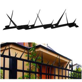 Msjszp H375 Fence Spikes Animal Deterrent 6 Pcs 14.8x1.8x3.4in Intruder Anti Climb Fenc