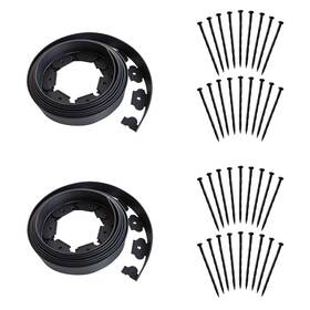 Mtb Garden 746695365528 Landscape Edging 40ft Length No Digging Kit Include 36 Spikes