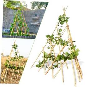 Mulctun Mulctun-zlbj-120 4ft Expandable Bamboo Teepee Trellis For Climbing Plants Self-standing 47.4 Inch