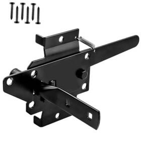 Mmg38308q Mustgood Gate Latch For Wood Fence Heavy Duty Self Locking Automatic Release Black