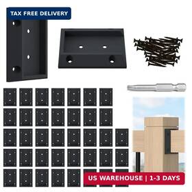 Mzz1931 Muzata 40pcs Deck Railing Brackets Connectors Rail Support Kit For 2x4 1.5 Inch 3.5