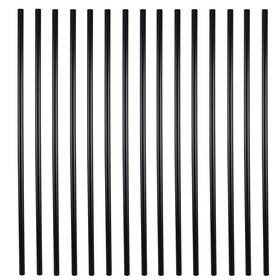 B07rnb94sm Myard 29in Classic Hollow Round Iron Deck Balusters 25-pack Matte Black Railing