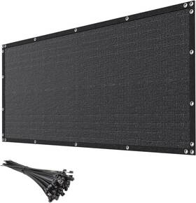 Mychoiii 618216546429 8ft X 50ft Black Privacy Screen Fence 90% Blockage