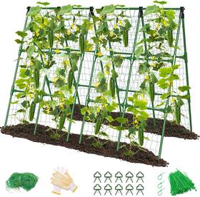G03my023 Mymulike 2 Pack Cucumber Trellis Garden For Climbing Plant Outdoor Green