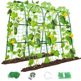 G03my031 Mymulike Cucumber Trellis For Raised Bed U-shape Garden Climbing Plants O