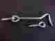 10038613118024 N118-026 Stanley National Hardware Mfg Zinc Plated 4 Gate Door Hook With Eyes 47 Complete Sets