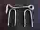 N122-150 Stanley National Hardware 4 Zinc Plated Steel Gate Door Hook W Staples 9 Sets