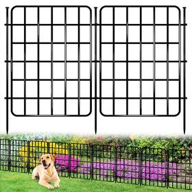 Nanyezh Dcgfs28 30ft X 17in Garden Fence Animal Barrier 28 Panels No Dig Border Rustp