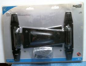 N214-064 National Hardware 90019 Rustic Gate Hinges 7-1/2 Inch Black Fs