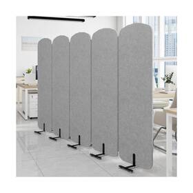 122.8 Natwind 762668477678 5 Panel X 71 In Office Room Privacy Protect Space Divider Porta