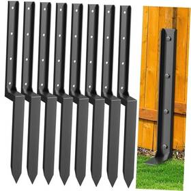 036-8 Nessxa 8 Pack Fence Post Repair Kit 33.6 Inch Heavy Duty Stakes 8pcs