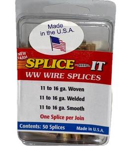 Ww5-1 New Farm Products 729025777109 Pack Of 50 Fence Wire Splice-it 16 Gauge 6636211-ship24hr