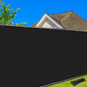 Nexcover Nps5-12b Privacy Fence 5ft X 12ft Heavy Duty Screen With Bindings And Brass Grom