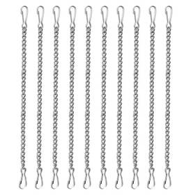 Nexolia 029082233953 10 Pcs 20 Inch Stained Glass Window Hanging Chain - Silver 304 Stainless