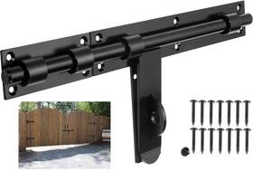 Gl-01 Nifhertig Slide Bolt Gate Latch 17in Thickened For Large Wooden/metal Gates Face Mou