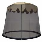 Nits16iqqa General Outdoor Umbrella Table Screen Black Home Patio Lawn Garden