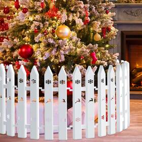 0926-christmas Niuyhe 18pcs Christmas Tree Gate 15.7 Inches Tall Picket Fence For D