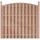 Nrg0837439598553hn Wpc Fence Panel Round Brown
