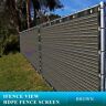 Ns1003-100-brown Ifence View Brown Fence Privacy Screen Mesh Crops Plant Garden