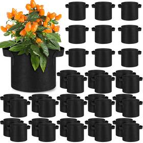 Co-nuanchu-162929 Nuanchu 36 Packs Grow Bags Bulk Aeration Fabric Pot 2 Gallon Classic Black