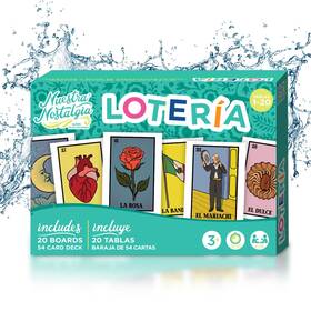 Nnl0120 Nuestra Nostalgia Waterproof 20 Player Loteria 12 Inch By 8 Boards Shuffleable Card De Nnl0120 Nuestra Nostalgia Waterproof 20 Player Loteria 12 Inch By 8 Boards Shuffleable Card De