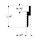 Oa5403-6ftpairs Orange Aluminum French Cleat Rails Pair With Holes On Center