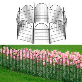 Okaygardn 733371649188 Garden Fence Border 36 In H X17.5 Ft L 8 Panels Tall Animal Barrie