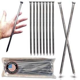 One Stop Outdoor 032748661779 25-pack - Round Metal Landscape And Paver Edging Anchoring Stake 12-inch Len