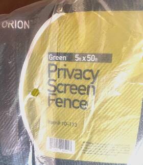 Orion 10-113 Green Privacy Screen Fence 5ft X 50ft Mesh Netting With Reinforced Eyelets