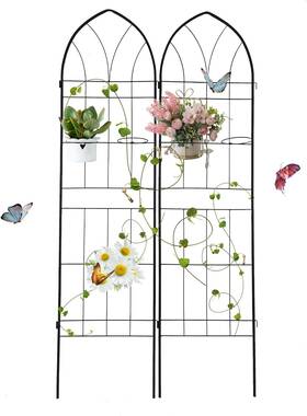 2hp79 Osparple 79 X 20 Inch Garden Trellis 2 Pack Metal For Climbing Plants Black 2hp79 Osparple 79 X 20 Inch Garden Trellis 2 Pack Metal For Climbing Plants Black