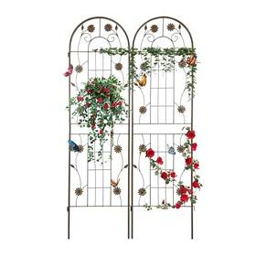 2xh71 Osparple 2 Pack 71 X 20 Inch Garden Trellis Metal - 71x20 Hx Brown 2xh71 Osparple 2 Pack 71 X 20 Inch Garden Trellis Metal - 71x20 Hx Brown